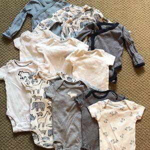 Carters boy bodysuit bundle